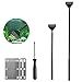 BUYGOO Algen Rasiermesser Schaber Aquarium Algenschaber Algenkratzer Set, Aluminiumlegierung Aquarium Algen Reinigung Schaber mit 35cm/50cm/65cm Verlängerungsstange 10x Klingen 1x Schraubendreher