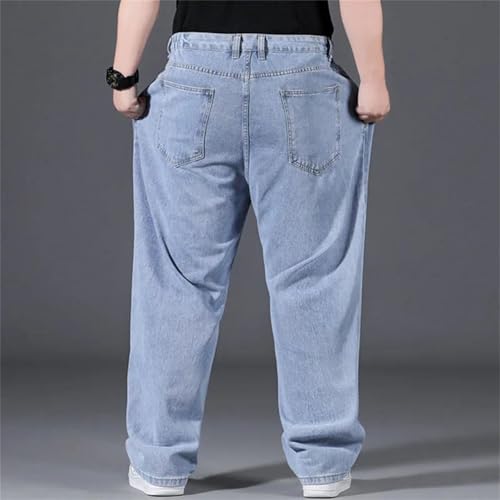 Men's Oversized Baggy Jeans Loose Straight Denim Pants Vintage Streetwear Plus Size Work Trousers4