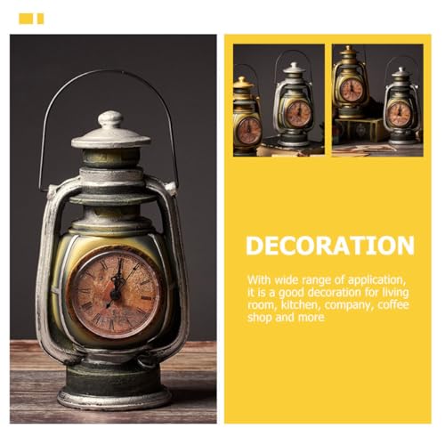 Reloj de mesa de resina retro vintage chic para decoración de interiores 6