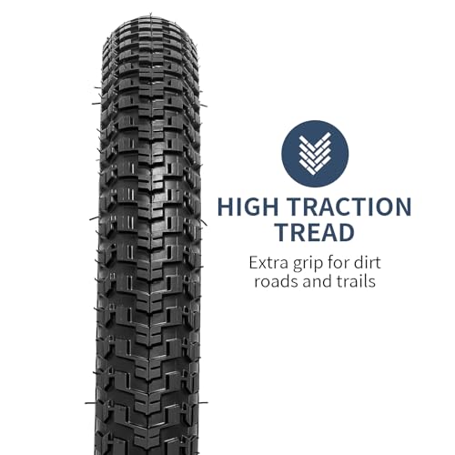 YUNSCM Pneus de bicicleta de 35,5 cm 14 x 2,125/57-254 e 35,5 cm válvula Schrader compatível com bic