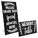 Set of 2 Memory Signs for Funerals, Memorial Services, Celebration of Life Decorations (2 Sizes)