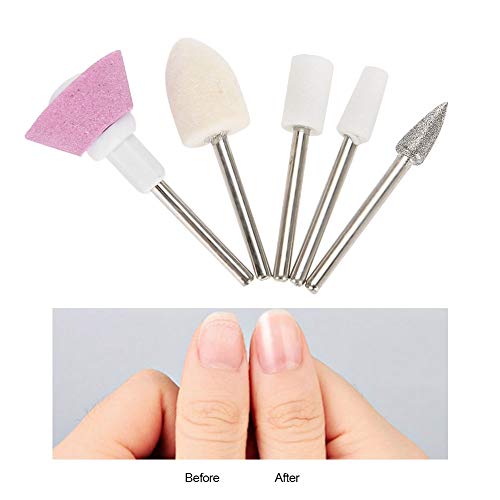 Juego de 5 piezas de Brocas para Uñas de Cerámica y Metal miniatura 6