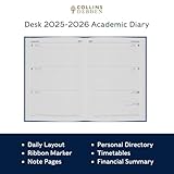Collins 'Desk' 13 Month Mid/Academic Year Planner, July 2025-July 2026-44M.60-2526 -Day-to-Page Appointments Diary, A4 Hard Cover, Blue - Image 6