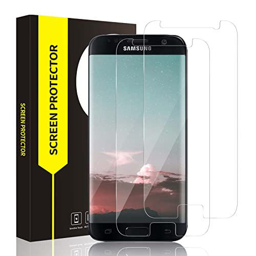 Bodyguard 2 pièces Verre Trempé pour Samsung Galaxy S7, Dureté 9H, bords incurvés 2,5D, Haute Sensibilité Tactile, sans bulles vitre protection, 0.33mm...