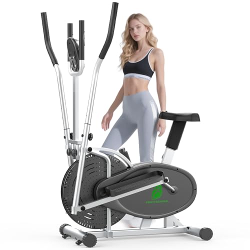 Neezee Crosstrainer für zu Hause, 2-in-1-Ellipsentrainer Eliptica Stepper mit LCD-Monitor, Ergonomischem Sitz, Verbesserter Einstellbarer Widerstand, Maximales Gewicht 120 kg (Silber) Neezee Crosstrainer für zu Hause, 2-in-1-Ellipsentrainer Eliptica Stepper mit LCD-Monitor, Ergonomischem Sitz, Verbesserter Einstellbarer Widerstand, Maximales Gewicht 120 kg (Silber)