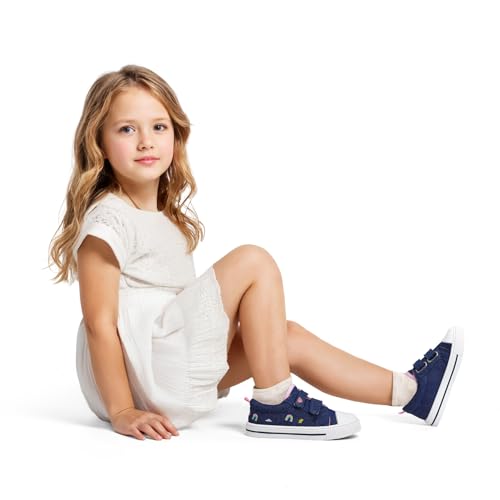 Image of K KomForme Toddler Sneakers Girls Shoes with Dual Hook and Loops | Comfortable, Lightweight