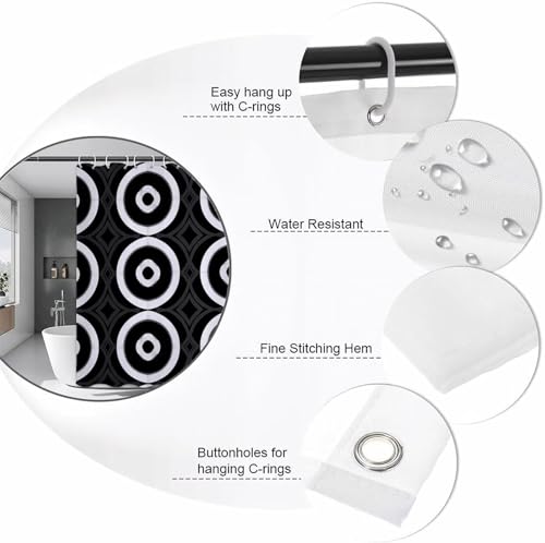 Rideau douche moderne pour éliminer la moisissure et les fuites - 4