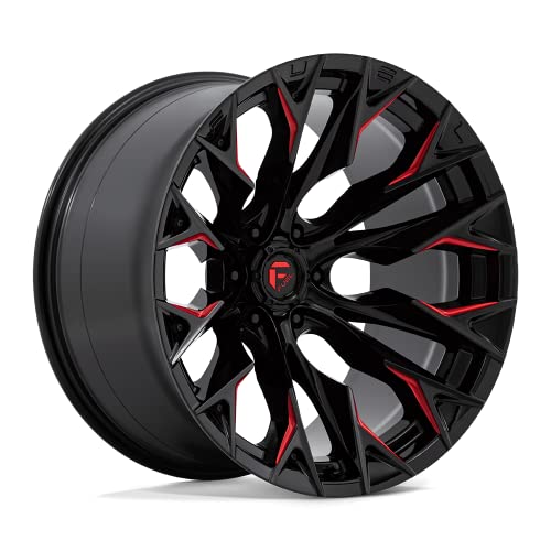 D823 22X12 6X5.5 G-BLK MILL C-RED -44MM Custom Wheel