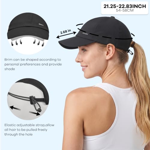 Image of Sukeen Lightweight Running Hat for Women Sports Baseball Cap Unstructured | Quick Dry, Adjustable, Breathable, Comfortable, Absorb Sweat, UPF50+, Packable for Hiking, Tennis, Golf, Workout, Gym, Outing
