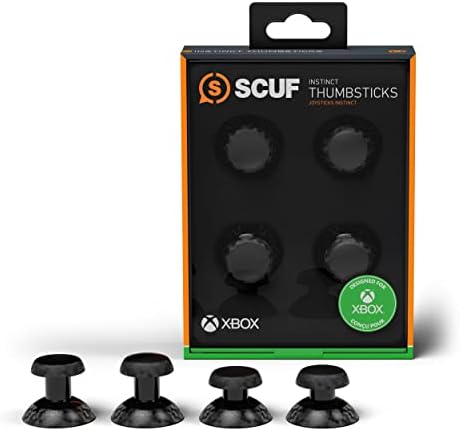 SCUF Instinct Interchangeable Thumbsticks 4 Pack, Replacement Joysticks only Instinct Pro Performance Xbox Series X|S Controller - Black