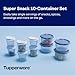 Tupperware Super Snack 10 Container Food Storage Set, Dishwasher Safe and BPA Free (10 Containers, 10 Lids)