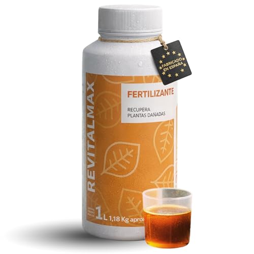 Fertilizante Revitalmax Abono Líquido Recuperador para Plantas Fertilizante Universal con Aminoácidos y Micronutrientes Ideal para Jardín Macetas Árboles Césped y Plantas de Interior 1L | FERTILIS