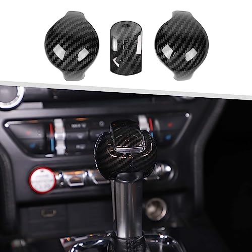 Mustang Gear Shift Knob: Upgrade Your Ride with Style and Comfort 8 Jimen Compatible with Ford Mustang 2015-2023, 3PCS Gear Shifter Knob ...