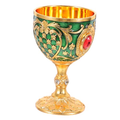 HEALLILY Cáliz Retro De Metal Elegante para Vino y Ceremonias Copa Medieval Antigüedad para Decoración Fiestas y Eventos Especiales