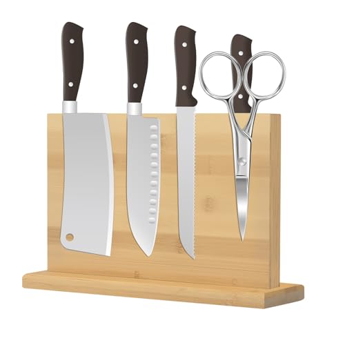 DOKKOME Magnetic Knife Block with Enhanced Magnets, Double Sided Magnetic
