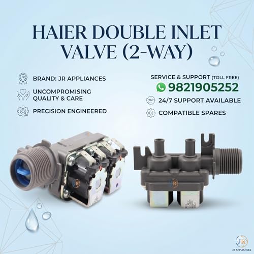 Image of Sai Service Center Washing Machine Inlet Valve water intake Water Feed Valve Compatible with Haier Fully Automatic Washing Machine (Pack of 1)