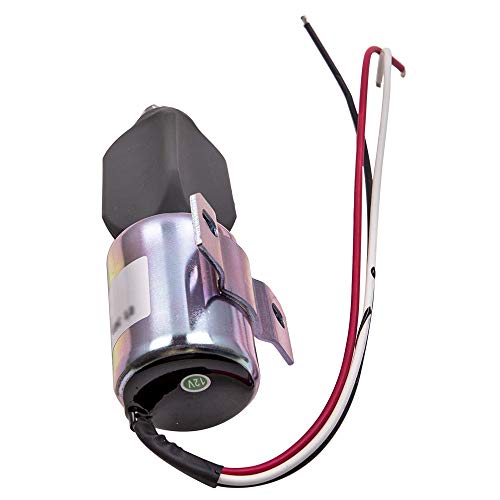 maXpeedingrods Solenoide de desligamento de combustível para motor diesel Kubota 21HP 1991-2005 para