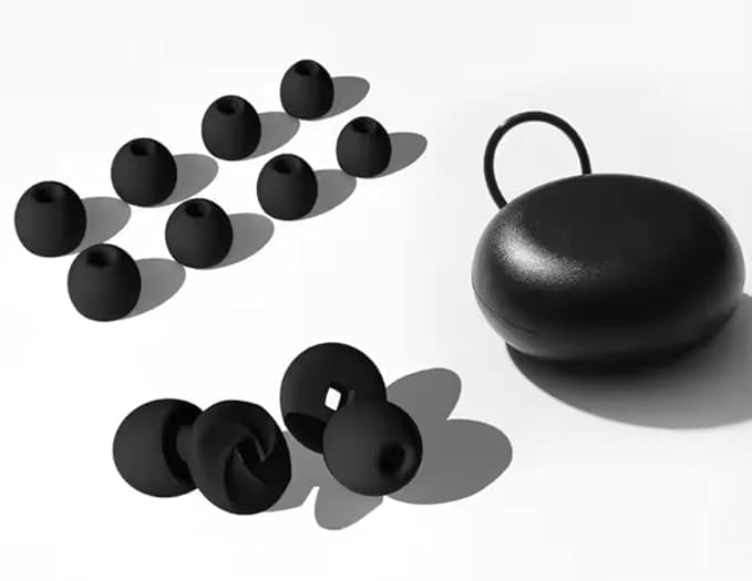 Image of LYSIAN High Fidelity Concert Ear Plugs, 23dB Noise Reduction Musician Earplugs for Concerts, Festivals & Raves, Reusable Soft Earplugs with Aluminum Case, Black1