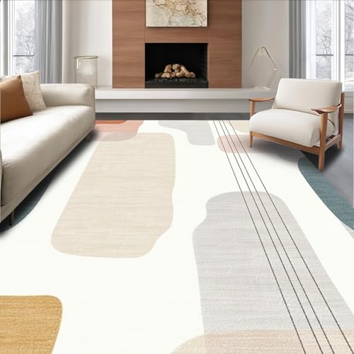 ODIKA Flatwoven High Traffic Area Rug 2x3, Chic Minimalist Design