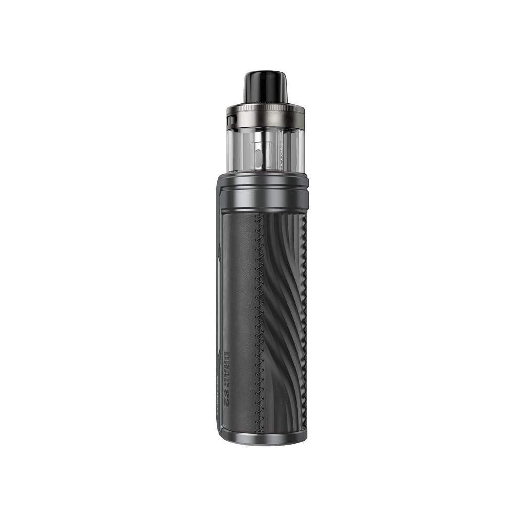 Originale VOO-POO Drag S2 Kit 60W Vape con 2500mAh Batteria 5ML PnP X Pod Cartuccia Fit PnP X Coil Sigaretta Elettronica Vaporizzatore Senza nicotina (Metallo grigio)
