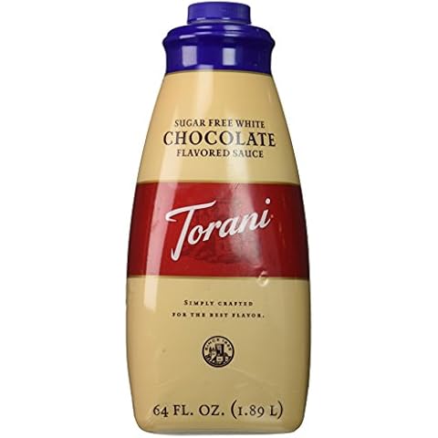 Torani Sugar Free White Chocolate Sauce, 64 Oz Cover