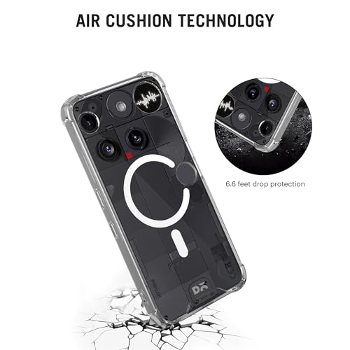 Image of DailyObjects Clear Magnetic Phone Case Cover Compatible with Nothing Phone (3) | Wireless Charging Slim Back Cover | 2 Layer Edge Protection & Shockproof