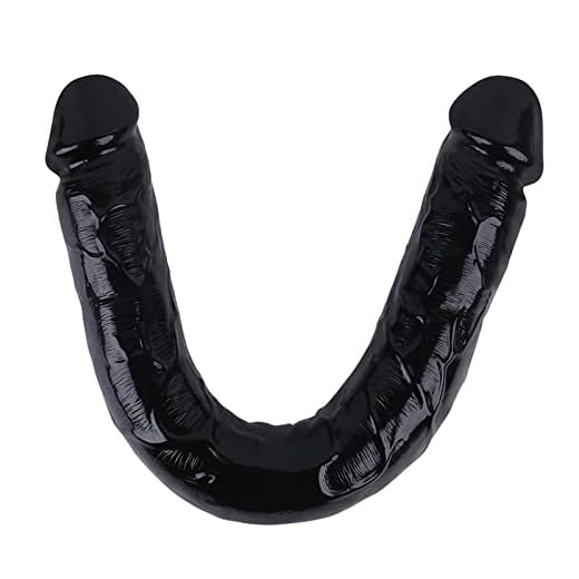 ZZYJ Dildő Doble Cabeza Realista Cőnsőlador Doble Sexual para Mujeres Real Ṗene Doble Penetracion para Parejas Juguềtềs Eróticős para Adultos 46cm