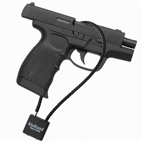 Image of RioRand Keyed Alike Cable Gun Lock 8.5 inch & 15 inch, Safety Lock Compatible with Pistols, Rifles & Shotguns for Home & Firearm Storage