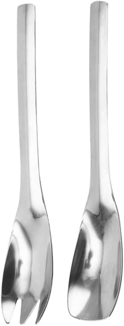 Stainless Steel Salad Servers Long Handle for Restaurant