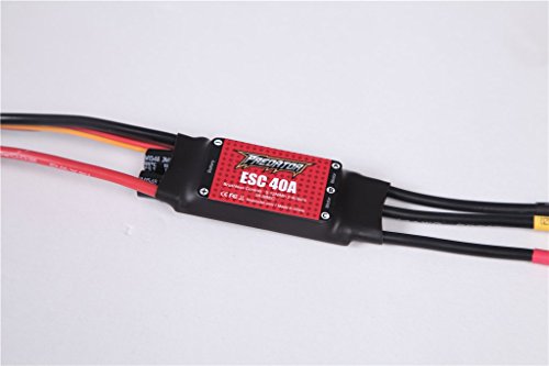 Predator Esc 40A With 3A Sebc Brushless Speed Controller For Rc Airplane (Xt60 Plug, 230Mm Cacble, Support 4S Battery) #TOP1
