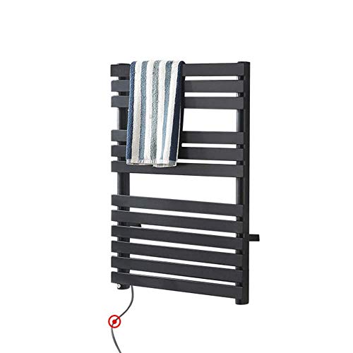 Cuarto de baño toallero fijo Toalleros armario eléctrico inteligente montado en la pared de toallas de fibra de carbono for secadora eléctrica, Bluetooth con pantalla táctil Termostato Radiador Baño T