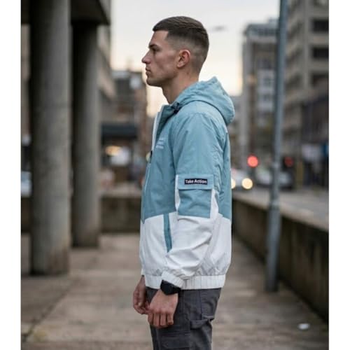 Image of Wind Cheater For Men | Winter Jacket For Men Back Print | Light Weight Men Jacket (Pack Of 1)
