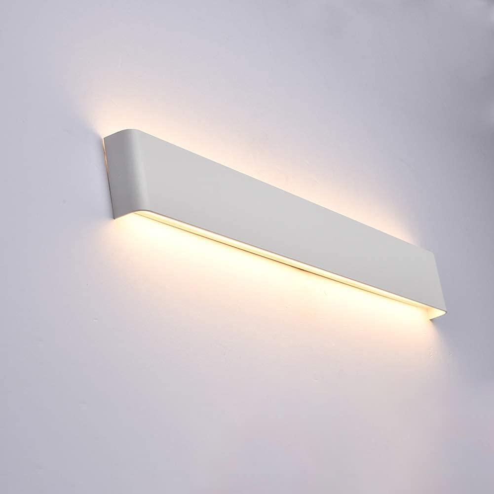 HYJAUSXB Bath Vanity Light Modern Aluminum Wall Lights Fixture丨Bathroom Mirror Lighting Fixture丨Contemporary Sconces for Bedroom Headboard Living Room Hallway丨Wash Lamp White (3000k 72cm)