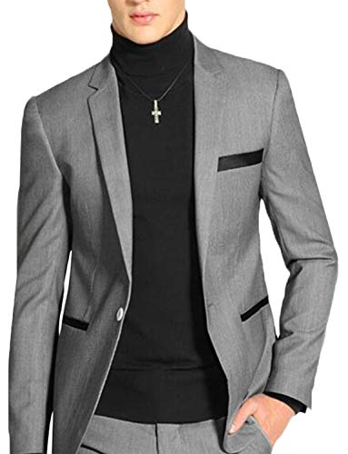 Costume slim fit homme vêtement élégant pantalon veste ensemble stretch