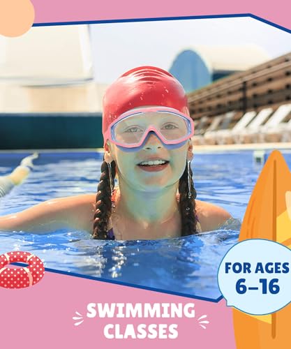 CIFOYA Kids Swim Goggles, 3 Pack Swimming Goggles for Kids 4-16, Anti-Fog UV Protection Pool Glasses for Boys Girls — view 5