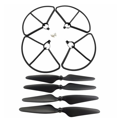 Pales d'hélice H501S et protections noires compatibles Hubsan pour drone quadrirotor RC