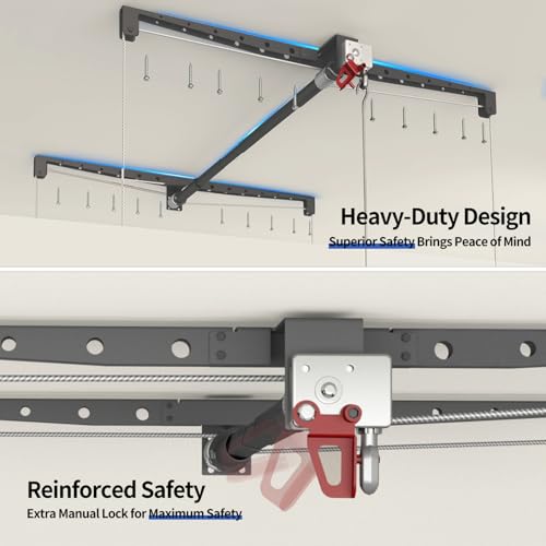 Overhead-Garage-Storage-Lift-Adjustable-Heavy-duty-4x4-Ft-Ceiling-Racks-with-Safety-Lock-Ideal-for-Storage-Lifting-Organization-System-250lbs-Capacity