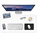 LBJFYHJN Clear Desk Mat, Non-Slip PVC Desk Protector Mat with Round Edge, Heat Resistant & Waterproof Clear Desk Writing Mat for Home and Office (23.6