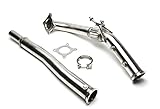 Bis zu 20PS Leistungszuwachs Edelstahl High Flow Downpipe für VW Golf 6R Audi S3 8P TTS 8J 3 Zoll 76mm