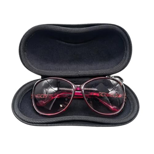 Étui à lunettes à coque rigide en EVA avec fermeture éclair pour lunettes avec clip en métal, de voyage résistant à l ' eau pour le transport quotidien, à, bagages, étui à lunettes à en – vue 2