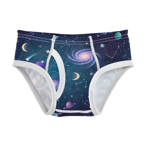 CHIFIGNO Boys' Underwear Galaxy Constellations Little Boys Briefs Printed Cotton Underwear Briefs