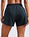 CRZ YOGA Womens Mid Waisted Running Shorts Liner - 5'' Quick Dry for Athletic Sport Workout Track with Zip Pocket True Navy X-Large