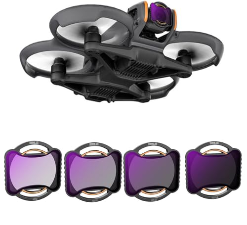 DJI Avata 2�h���[�� �Ή� �����Y �t�B���^�[�L�b�g �A���~�����t���[�� ���w�R�[�e�B���O HD�j���[�g�����f���V�e�B�t�B���^�[ (ND8 16 32 64)