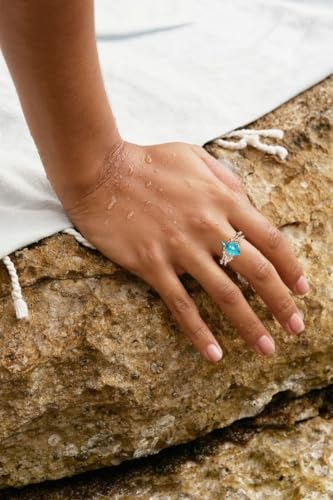 10K 14K 18K Solid Gold Gemstone Engagement Ring Set for Women Flower Design Ring Set Pear Cut Gemstone Bridal Wedding Ring Set Size 4-164