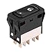 2.0 * 1.0 * 1.6in Car Power Push Button Window Switch,Yctze A06-30769-027 ABS Plastic Single Power Master Window Switch Button Black for Freightliner Columbia Century 2001-2011
