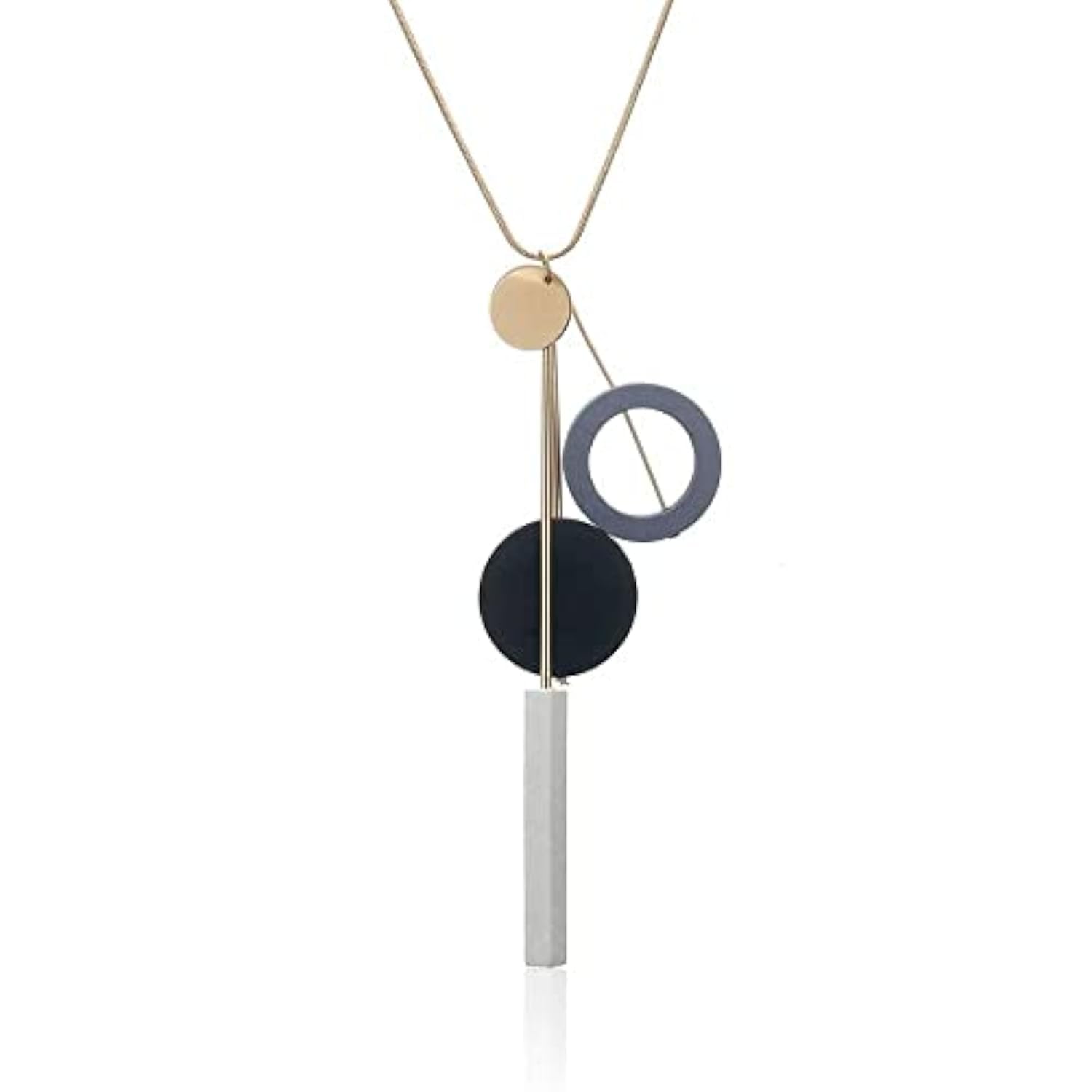 Bling Queen Womens Long Chain Sweater Necklace With Geometric Pendant, Fashion Women Necklace, Geometric Circle Round Beads Sweater Chain Necklaces, Quirky Pendant Chain Necklace(Brown) (B09J7ZR2W3) Amazon Price History, Amazon Price Tracker