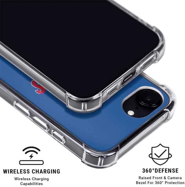 Skinit Phone Case Compatible with MagSafe iPhone 16e - Officially Licensed University of Kansas Jayhawks Mascot Design
