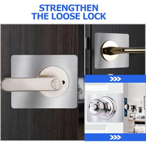 Placa de refuerzo para puerta de acero inoxidable resistente que cubre imperfecciones 6