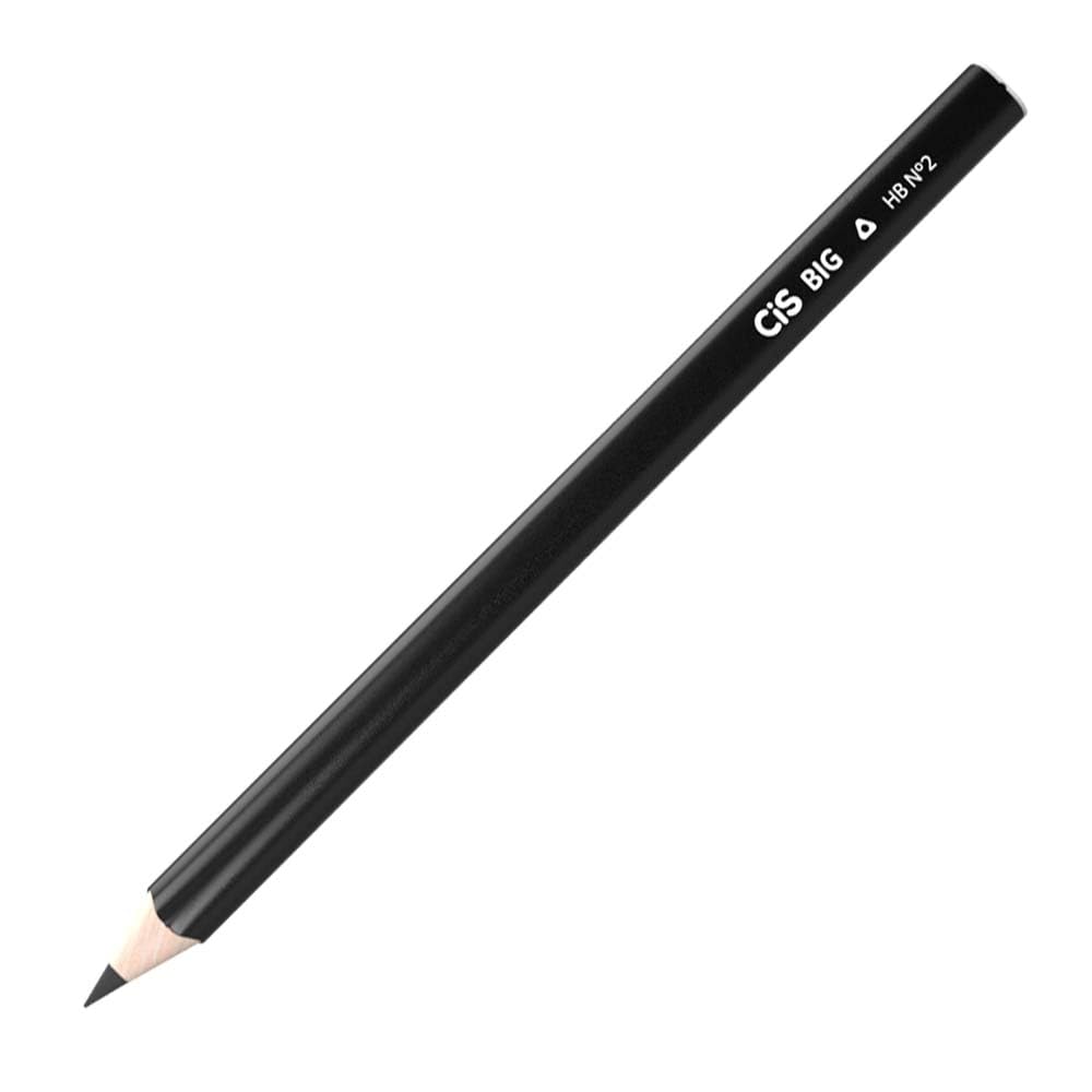 CIS Lápis Preto BIG HB Nº2 Triangular Apontado, Caixa com 12