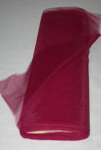 generique Tulle Souple Mariage Bordeaux Grande Largeur 300 cm au Metre Deco Robe Tutu